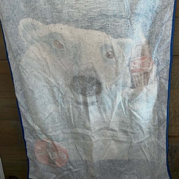 1996 vintage Coca-Cola drawstring beach towel in bag 2 in 1 - Picture 8 of 13